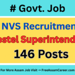 NVS Hostel Superintendent Notification Out for 146 Vacancies